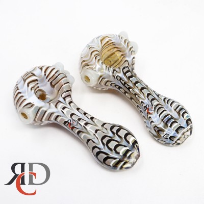 GLASS PIPE FLAT MOUTH FANCY GP4606 1CT